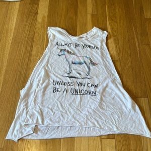 Unicorn kids tank top